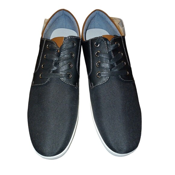 Bruno Marc Rivera Lace Up Shoes Sneakers Oxfords Black Brown Trim Mens Size 8.5 main image 6